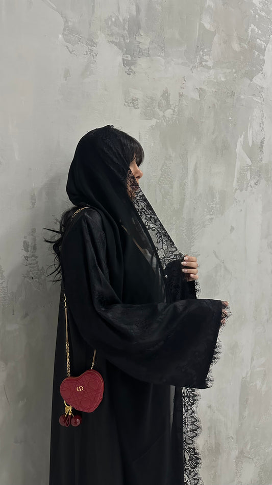 Lace abaya